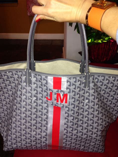 goyard tote initials|goyard handbags.